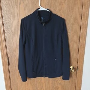 Women's Navy Zip Up Jacket